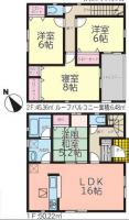 いわき市四倉町　第15　クレイドルガーデン　新築分譲住宅　9棟　1～4号棟　四倉駅 徒歩10分