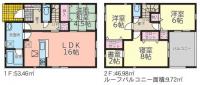 いわき市四倉町　第15　クレイドルガーデン　新築分譲住宅　9棟　1～4号棟　四倉駅 徒歩10分