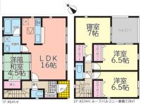 いわき市四倉町上仁井田　第15　クレイドルガーデン　新築分譲住宅4棟