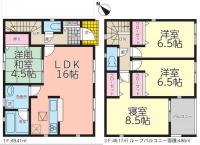 いわき市四倉町上仁井田　第15　クレイドルガーデン　新築分譲住宅4棟