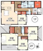 いわき市郷ケ丘2丁目4期　グラファーレ　建築条件付き売地　4区画