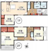 いわき市郷ケ丘2丁目4期　グラファーレ　建築条件付き売地　4区画