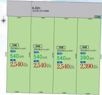 いわき市平下平窪6期　グラファーレ　建築条件付き売地 4区画